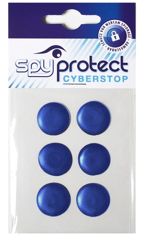 Webcam-Sticker 6er-Set – Blau