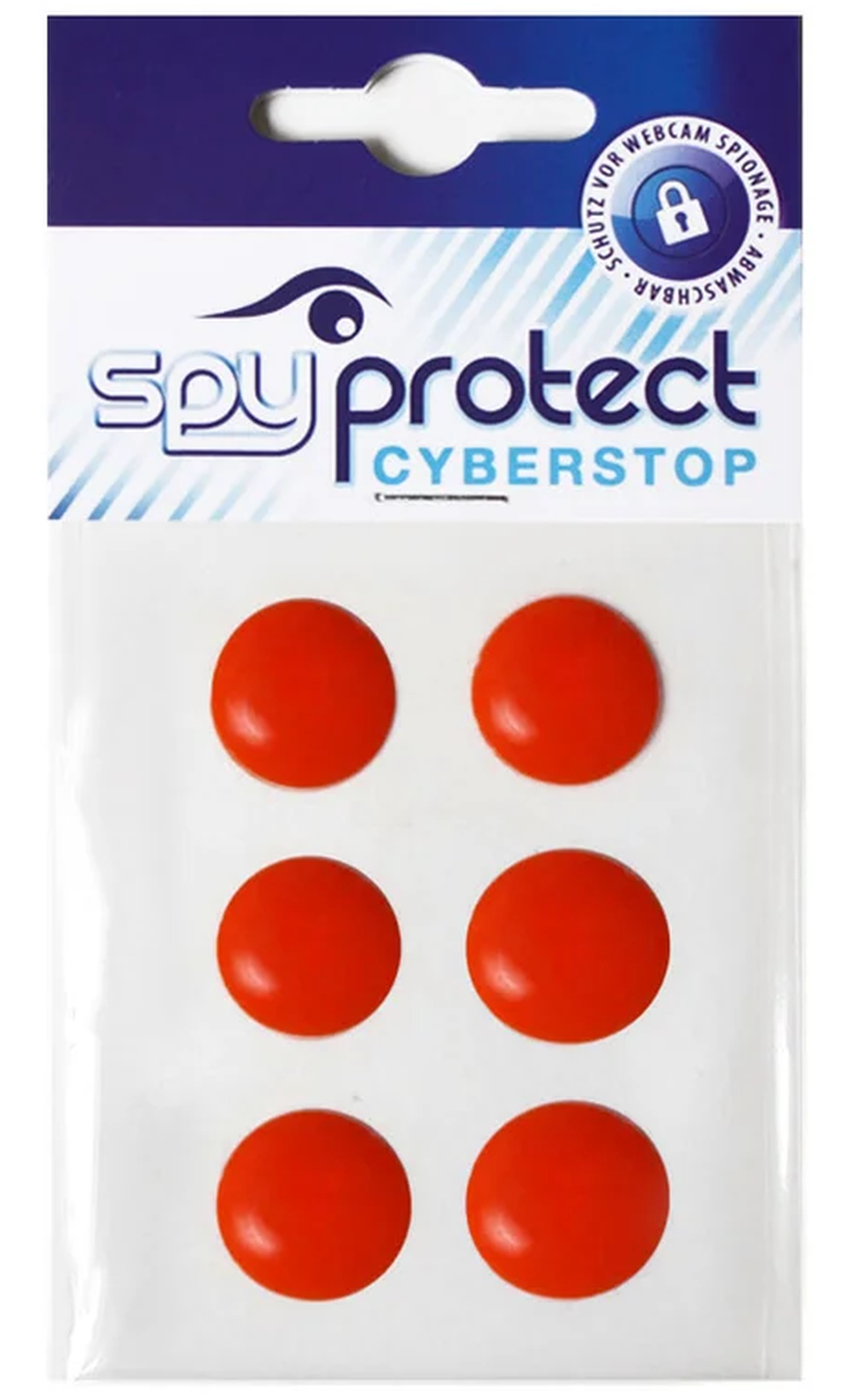 Webcam-Sticker 6er-Set – Rot