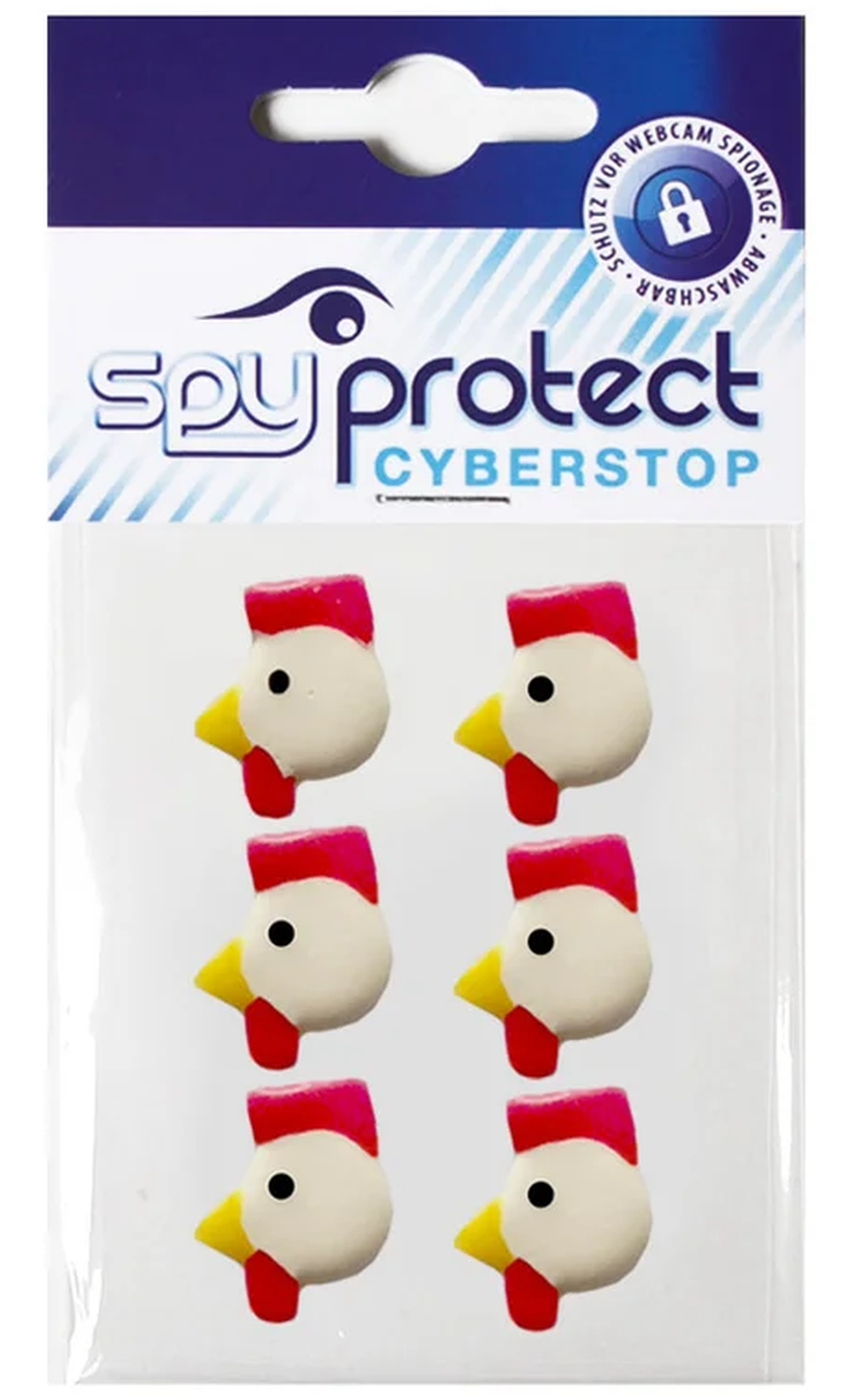 Webcam-Sticker 6er-Set – Huhn