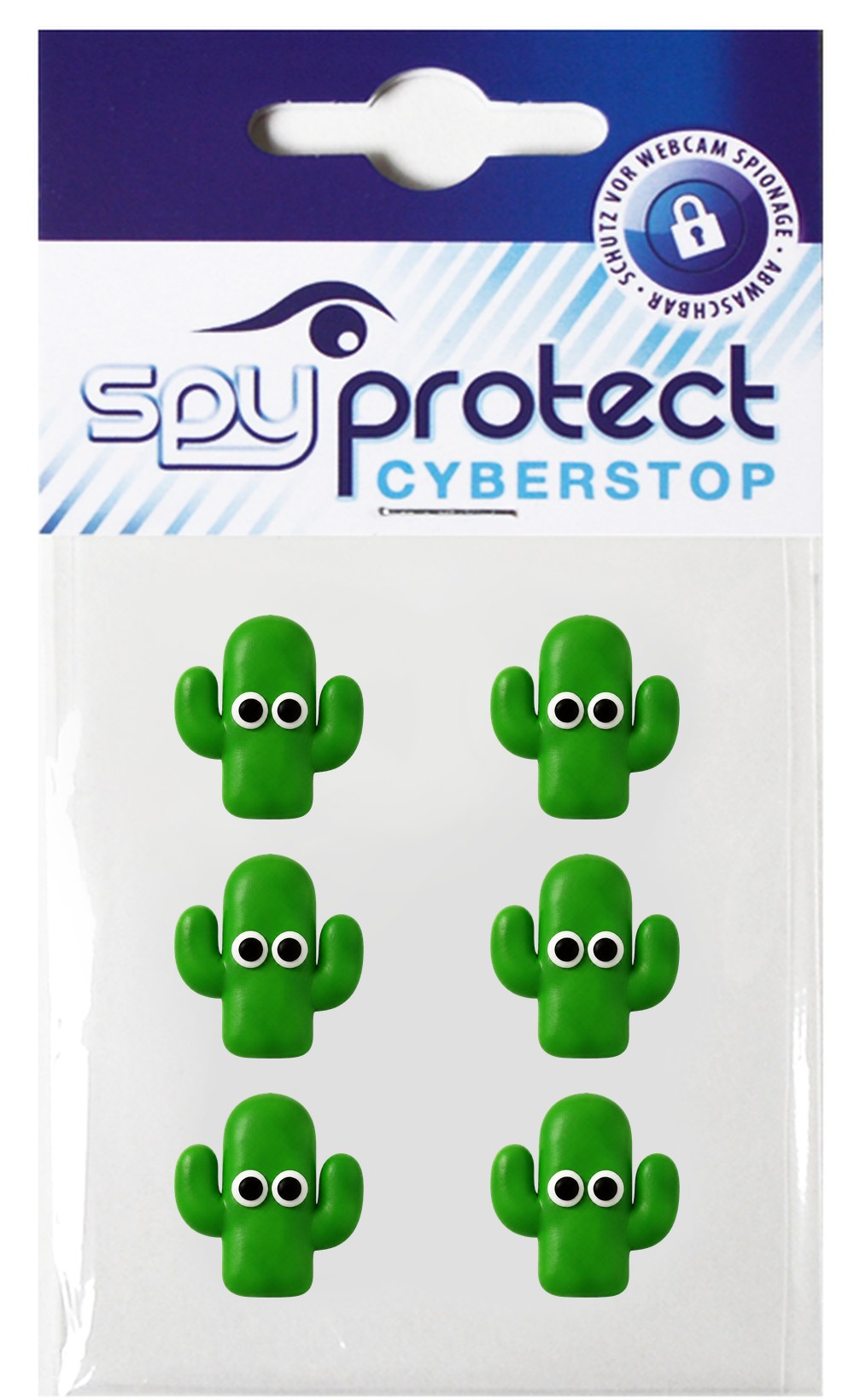 Webcam-Sticker 6er-Set – Kaktus