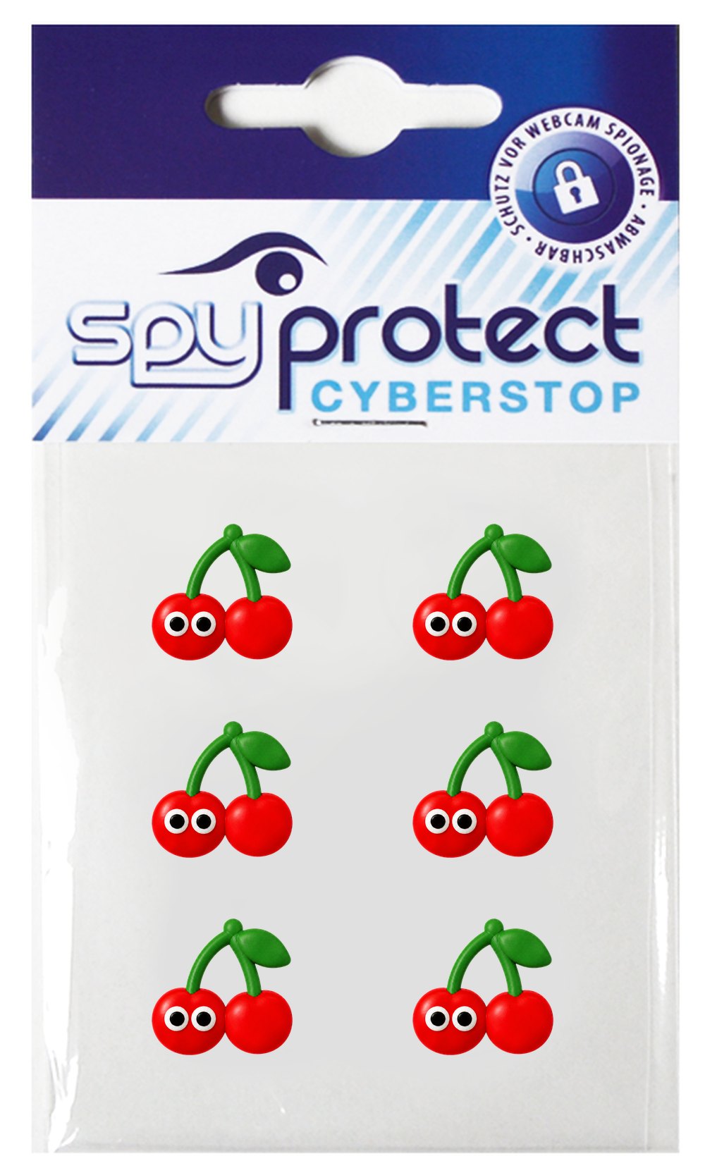 Webcam-Sticker 6er-Set – Kirsche