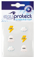 Webcam-Sticker 6er-Set – Mix Blitz, Wolke & Gespenst
