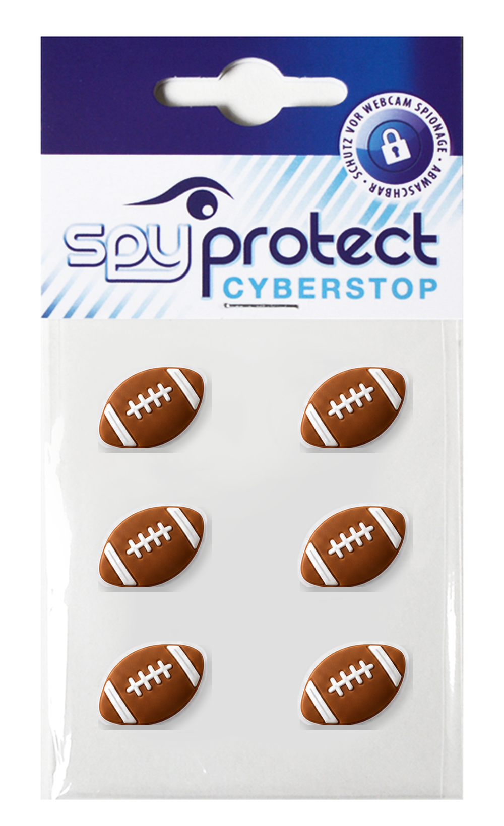 Webcam-Sticker 6er-Set – Football