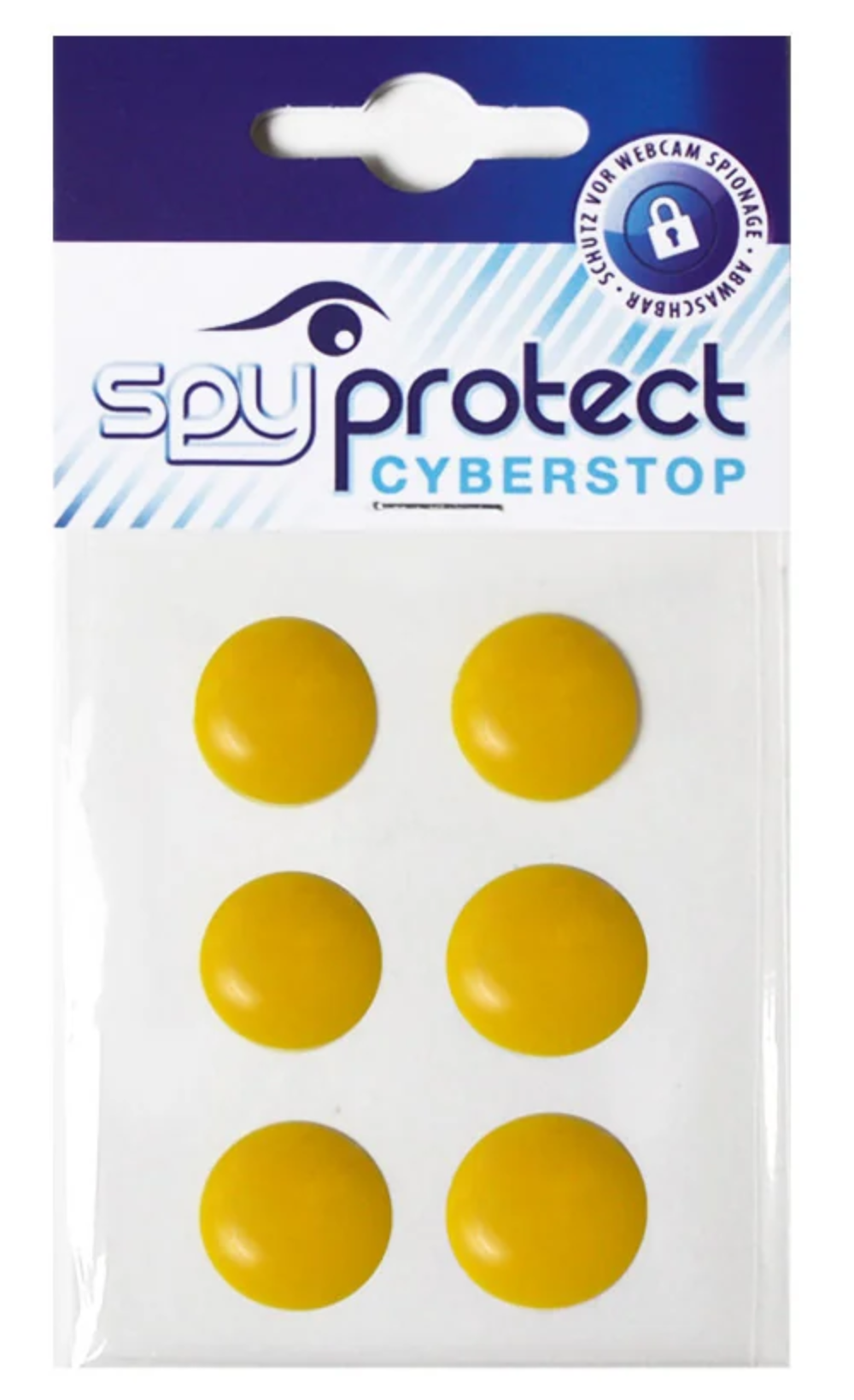 Webcam-Sticker 6er-Set – Gelb