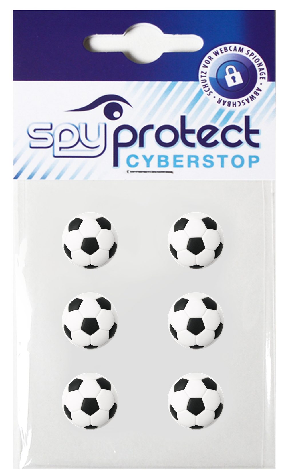 Webcam-Sticker 6er-Set – Fußball