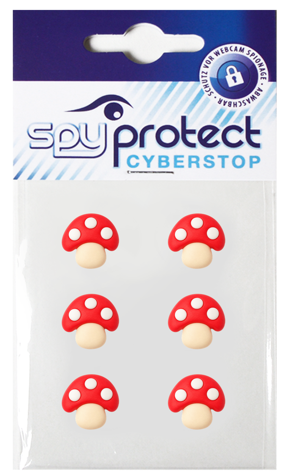 Webcam-Sticker 6er-Set – Glückspilz