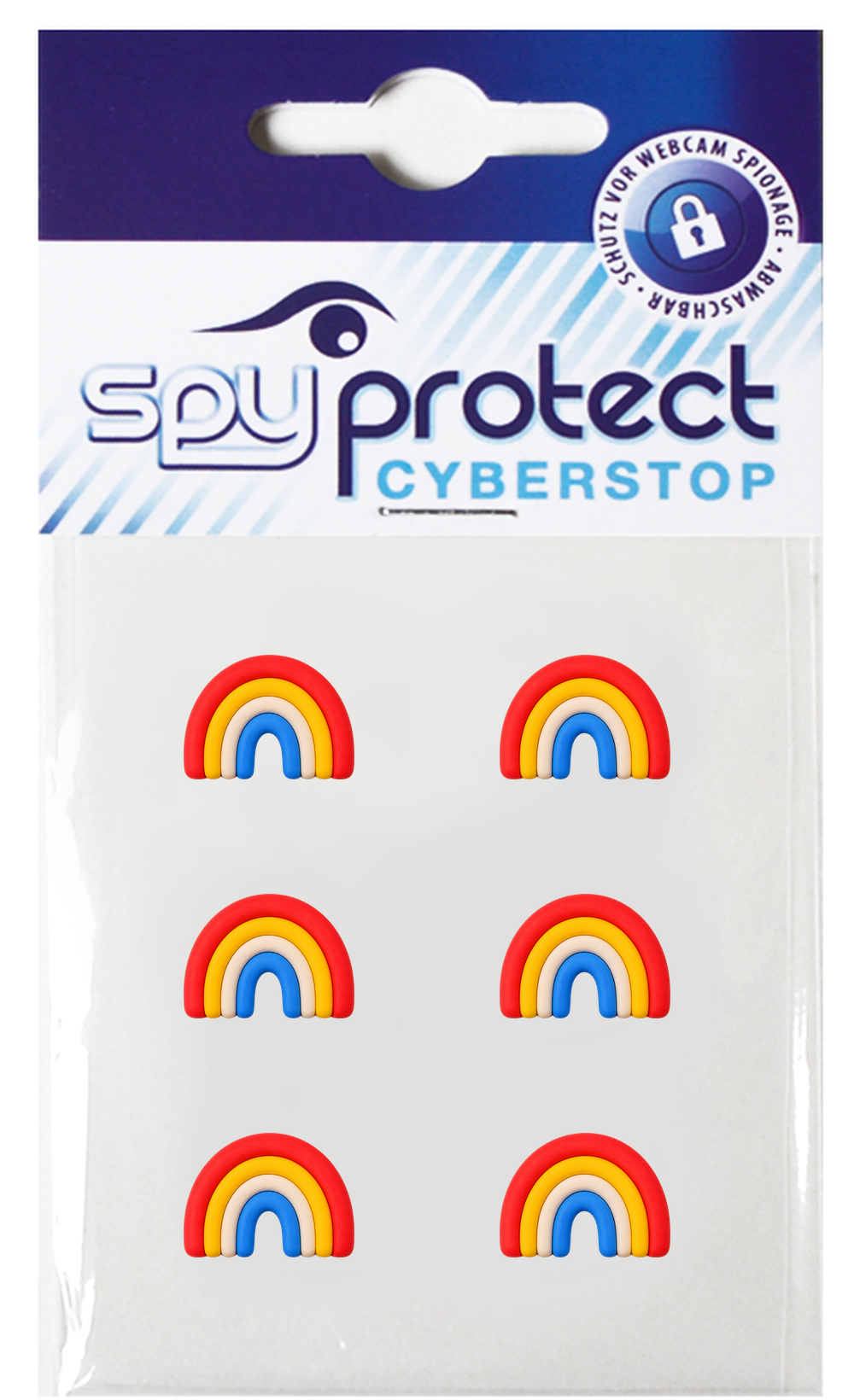 Webcam-Sticker 6er-Set – Regenbogen