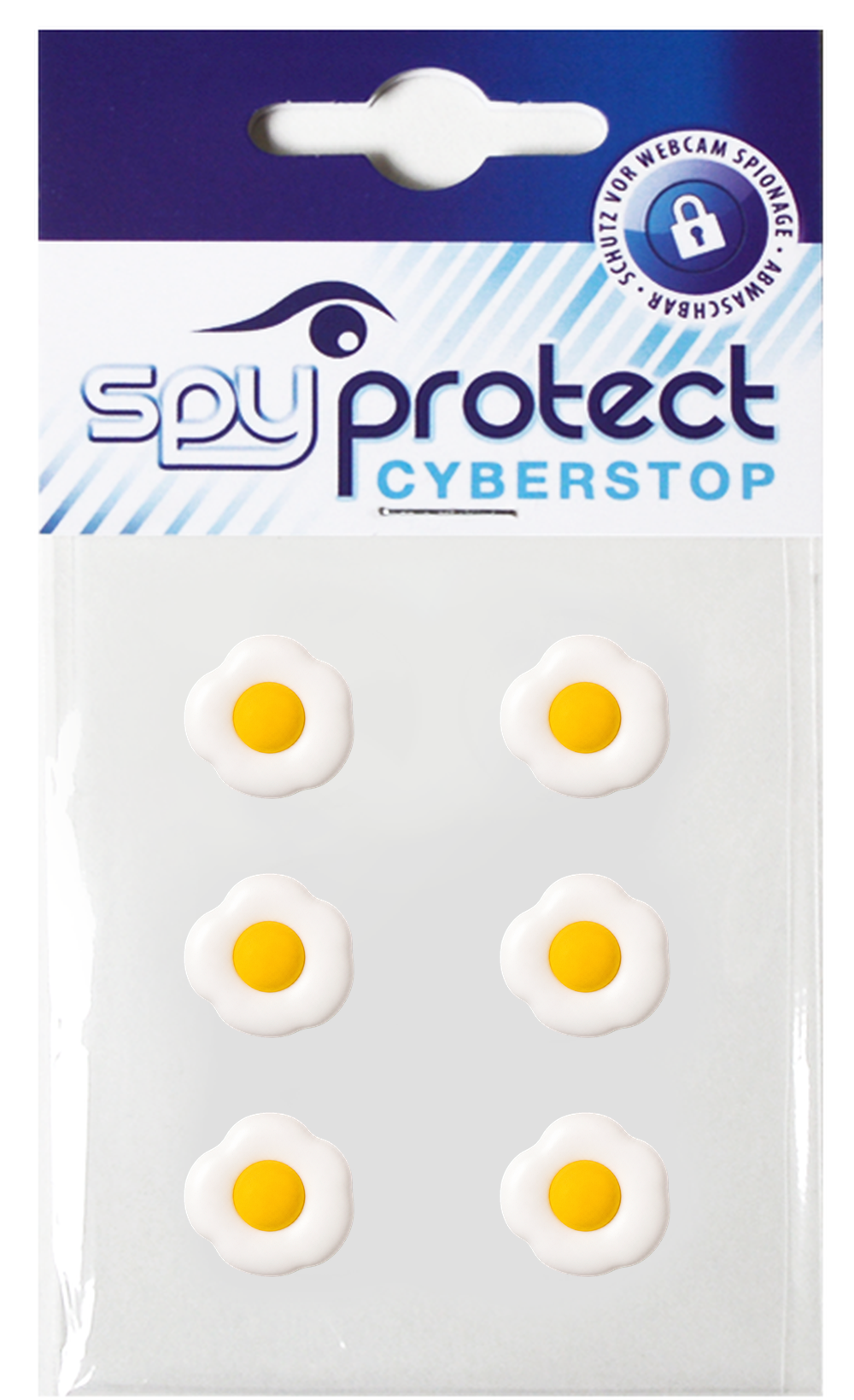 Webcam-Sticker 6er-Set – Spiegelei